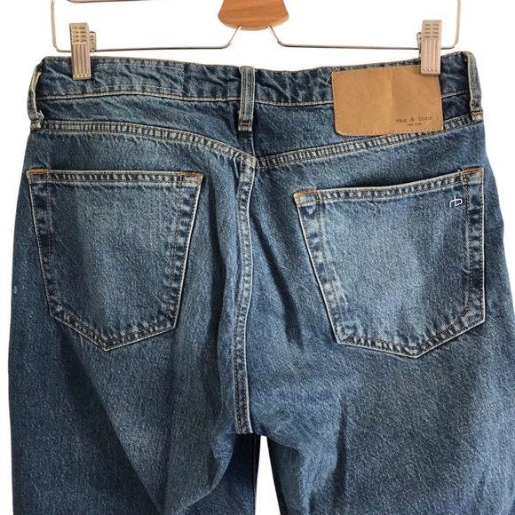 Rag & Bone Rosa Mid -Rise Button Fly Boyfriend Jean Color Jinx Size 27 - Picture 6 of 12